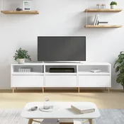 TV ormaric bijeli 150x30x44,5 cm od konstruiranog drva