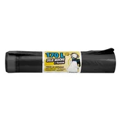 VREČKE ZA SMETI PISKAR 170 L S TRAKOM V ROLI 10/1 80X120 CM RUMENE