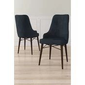HANAH HOME Set 4 stolice Neta Anthracite Brown