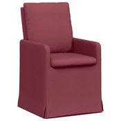 Vidaxl Jedilni stoli 2 szt. vinsko rdeča 57 x 67 x 98 cm blago