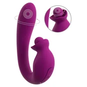 Javida Vibrator with Double Rotation Purple