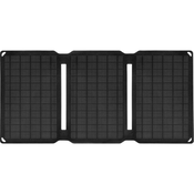 Sandberg Solarni polnilec 21W 2xUSB, solarni polnilec, črn