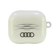 Audi Ovitek za AirPods 3 z geometrijskim vzorcem Audi IML, bel/bel AU-IMLAP3-A6/D3-WE