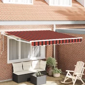 vidaXL vidaXL Samodejna retraktibilna tenda oranžno rjava 350x250 cm, (22146005)