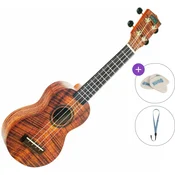 Mahalo MA1KA Artist Elite Series Basic SET Photo Flame Koa Soprano ukulele