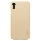 Maska Nillkin Super Frosted Shield za iPhone XR 6.1 in zlatna.