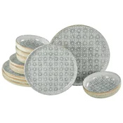 Creatable Jedilni Servis Emiliana Grey, 12-Delni