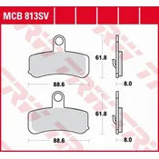 ZAVORNE OBLOŽNICE TRW ZF KH457 SINTER STREET HARLEY-DAVIDSON 1584/1690/1750/1800 08-17, SPREDNJE
