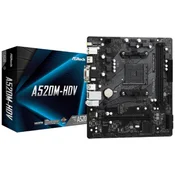 MB AM4 ASRock A520M-HDV 90-MXBE50-A0UAYZ