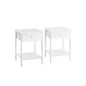 SONGMICS Nočna omarica 40x40x55 cm rjava črna, (5000273747)