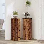 Stalci za biljke 2 kom boja drva 25x25x80 cm konstruirano drvo