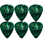 Fender 351 Shape Picks Medium Green Moto 6 Pack