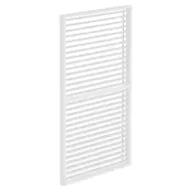 LUXE Stranski panel z letvami (R) 123x218cm do 4 m bela