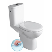 Kombinirano stranišče za invalide ETIUDA, CLEAN ON, odtok P - Bela - 24 - 67.50 - Keramika - Zadnji odtok - Sapho - 37.50 - Classic - 37,5x86,5x67,5 cm