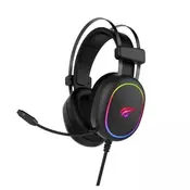 Havit Gamenote H2016d RGB gaming slušalke USB + 3.5mm, črna