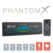 M.N.C. avtoradio PhantomX 1 DIN (4x50W, bluetooth/MP3/AUX/USB z glasovnim upravljanjem ter upravljanjem s kretnjami)