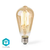 NEDIS Smartlife WiFi LED Filament Žarulja | E27 | 9W | 1800 – 3000 K | ST64