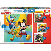 Slagalica Educa 4 u 1 - Mickey i prijatelji 2
