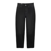 Pull&Bear Kavbojke črn denim