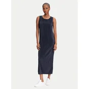 Calvin Klein Vsakodnevna obleka LV044A211G Mornarsko modra Slim Fit