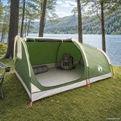 vidaXL vidaXL Planinski šotor, vodoodporen 2 oseba Zelena, (5000309642)