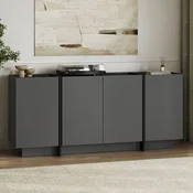 Nordure Komoda, 180x80x45cm, Antracit