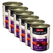 Konzerva GranCarno Original Adult z govedino in jagnjetino - 6x800 g