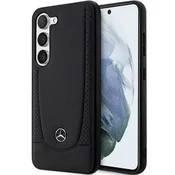 Ovitek Mercedes Leather Urban za Samsung Galaxy S23, črn