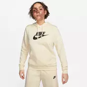 Nike W NSW CLUB FLC GX STD PO HDY, ženski pulover, bež DQ5775