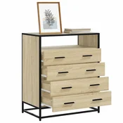 shumee vidaXL Predalnik, hrast sonoma, 70x41x83,5 cm, material na osnovi lesa