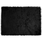 Tepih od umjetne ovcje kože TAFALLA Crna 120 x 170 cm Poliester