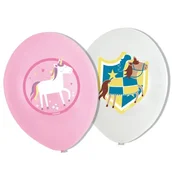 shumee Lateks baloni Konji in princesa 28 cm, 6 kosov.