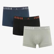 Bokserji Jordan JHM Mens Flight Cotton 3-Pack Tru Squadron Blue XXL