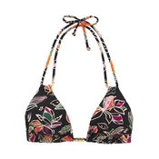 BUFFALO Bikini zgornji del  kremna / zelena / oranžna / črna