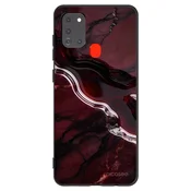 Silikonski črni ovitek za Samsung Galaxy A21s - Cherry stone