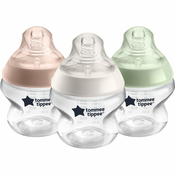Tommee Tippee C2N Closer to Nature Baby Bottles Set steklenička za dojenčke 0m+ 3x150 ml