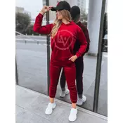 Womens velvet set VIP PRIVATE burgundy Dstreet