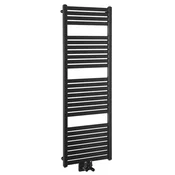 TONDI kopalniški radiator 450x1330 mm, centralni priključek, črna mat - Črna mat barva - 450x1330 mm - Aqualine - TONDI - 24 - Jeklo - Oblika H - Oblika H - 450 - 1330 - 5.7 - 14