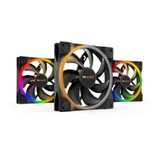 be quiet! BE QUIET! LIGHT WINGS (BL078) triple pack RGB 140mm 4-pin PWM ventilator, (20469827)