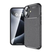 Maska Carbon Defender za iPhone 16 crna