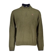 NAPAPIJRI GREEN MEN'S SWEATER