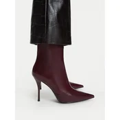 Škornji Eva Minge EO-LT26157S-T0506-2 Bordo rdeča