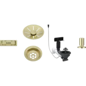 Blanco pribor SATIN GOLD InFino set 1x3,5 (skodelica, InFino okrasna rozeta, C-prelivni prelivni set), z daljincem okrogel dvigalnik SATIN GOLD