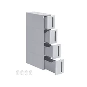 Songmics Tanek voziček 45x17x84 cm siva