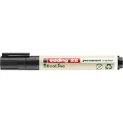 Edding permanentni marker Ecoline 22 - poševna konica, črn
