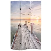 Vidaxl Zložljiv paravan 120x170 cm jezero