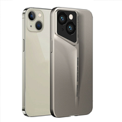 Premium tanek ovitek Blade z dodatno zaščito zadnjih kamer za iPhone 14 - titanium gold