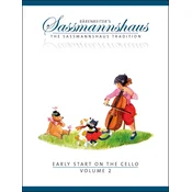 Saßmannshaus / Sassmannshaus Early Start on the Cello Volume 2 Note