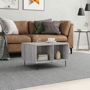 Stolic za kavu boja sivog hrasta 60x50x36,5cm konstruirano drvo