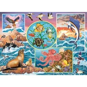 Cobble Hill Družinska sestavljanka Ocean Magic 350 kosov